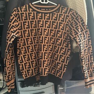 Black and Brown Monogram Sweater